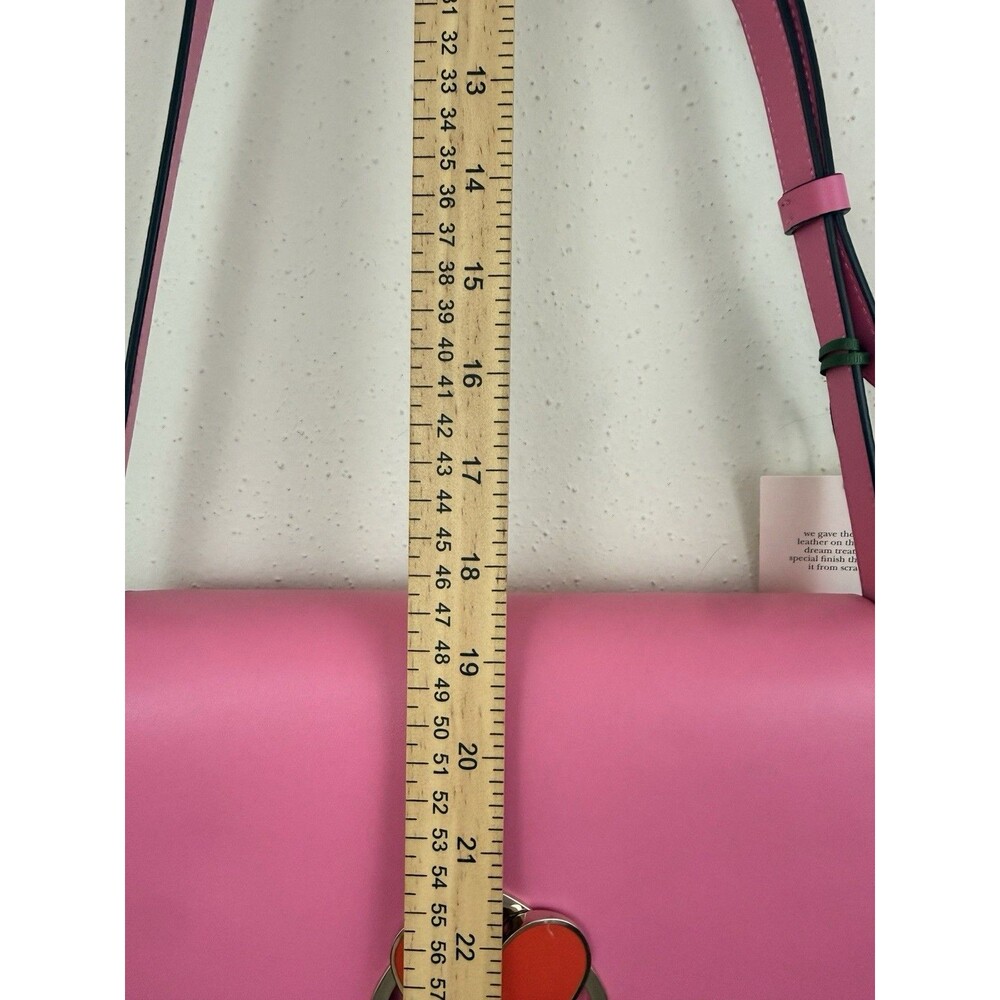Kate Spade New York Nicola Twistlock Medium Heart Shoulder Bag Leather Crossbody - Picture 7 of 15